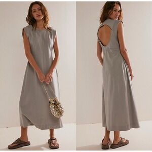 Free People Beach Simone Midi Dress Frost Bitten Small NWOT MSRP $98